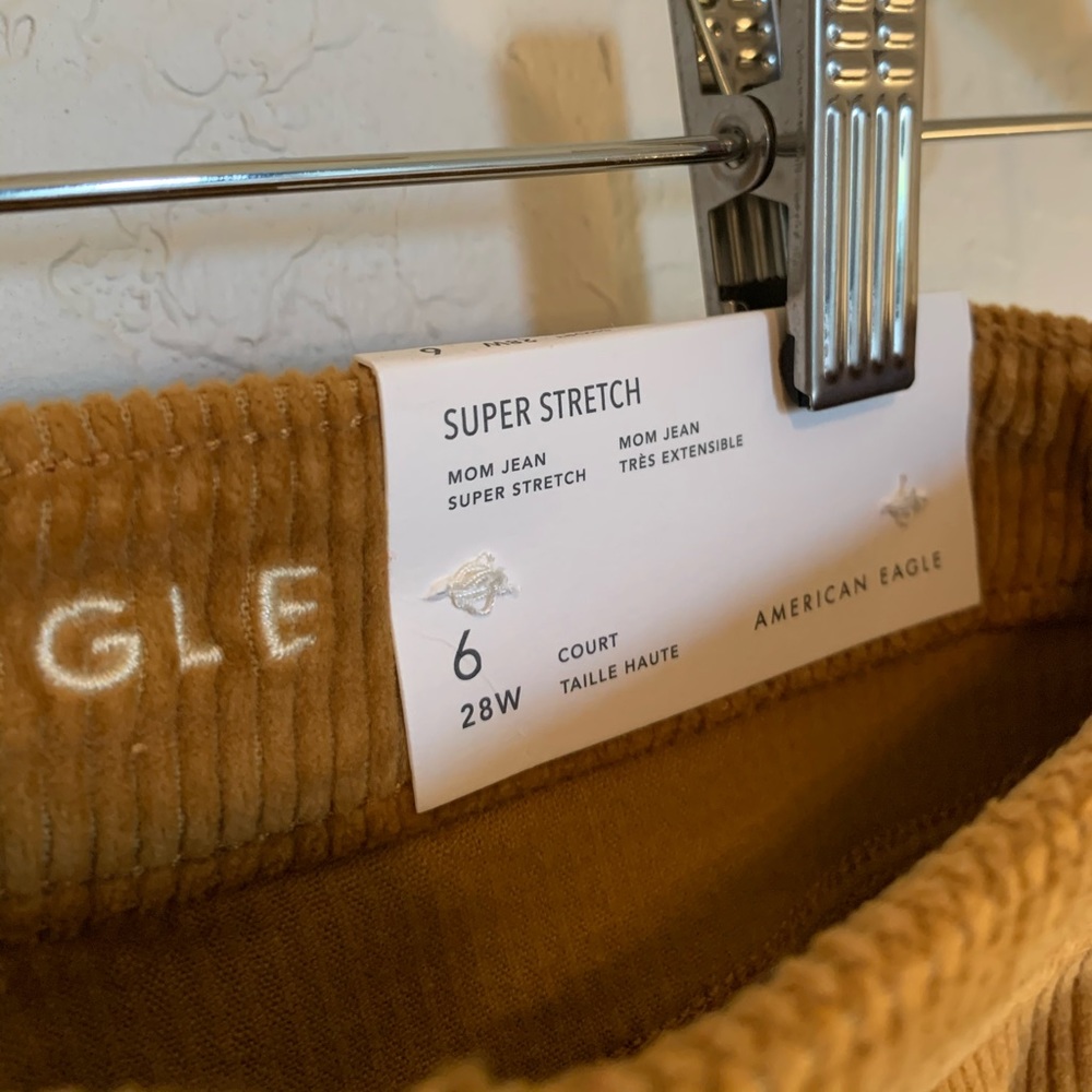 American Eagle corduroy mom jeans